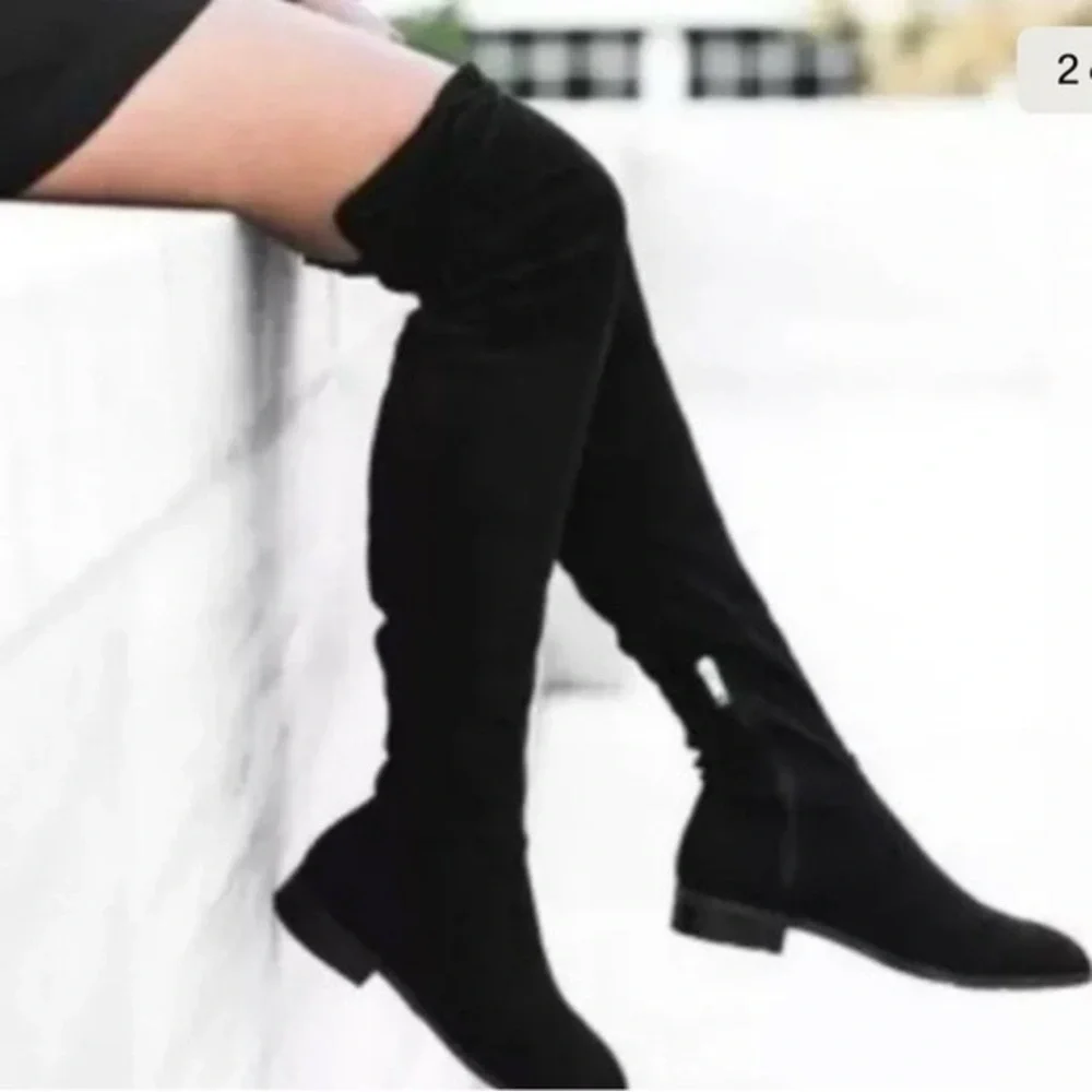 Marc Fisher Black Over the Knee Boots size 6